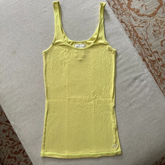 Gilly Hicks | Tops | Rare Gilly Hicks Lemon Yellow Ribbed Tank Sz M ...